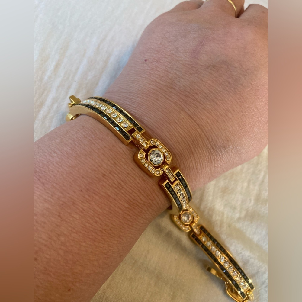 JBK Jacqueline Kennedy Jeweled Tennis Design‎ Vintage Bracelet